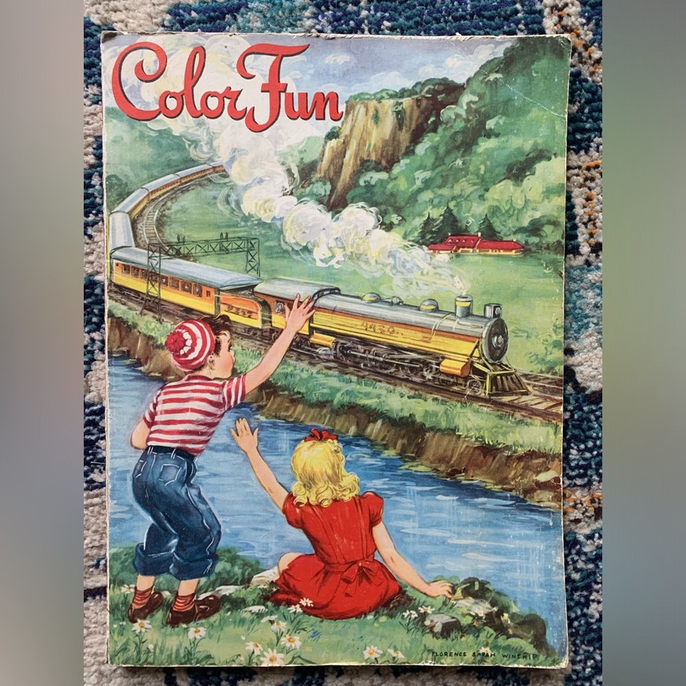 Vintage coloring book 1949